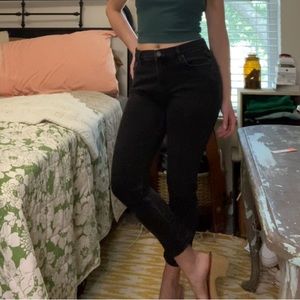 Citizens of Humanity Black Rocket Crop High Rise Skinny Jeans — Women’s 28